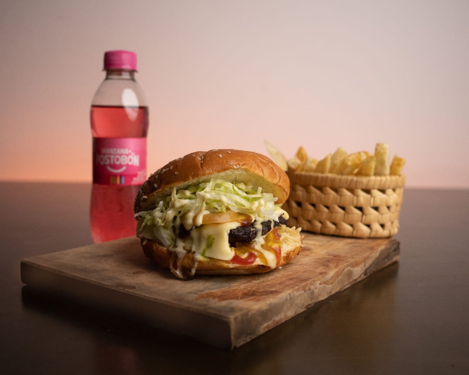 Combo Hamburguesa Sencilla + Papas + Gaseosa