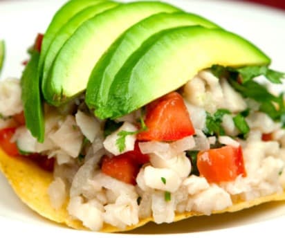 Tostada de Ceviche