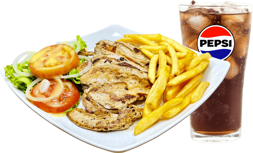Filete de Pechuga y Papas a la Francesa