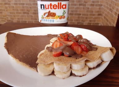 Nutella más Fresa y Plátano