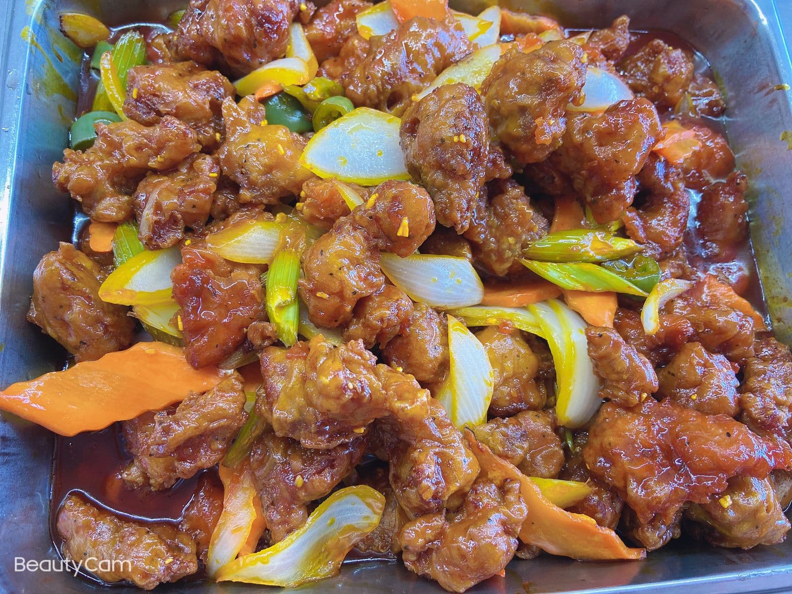 1/2 litro de pollo a la naranja