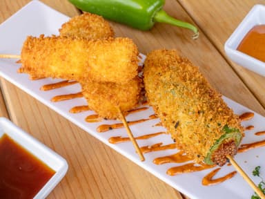 Kushiagues Plátano macho con Manchego