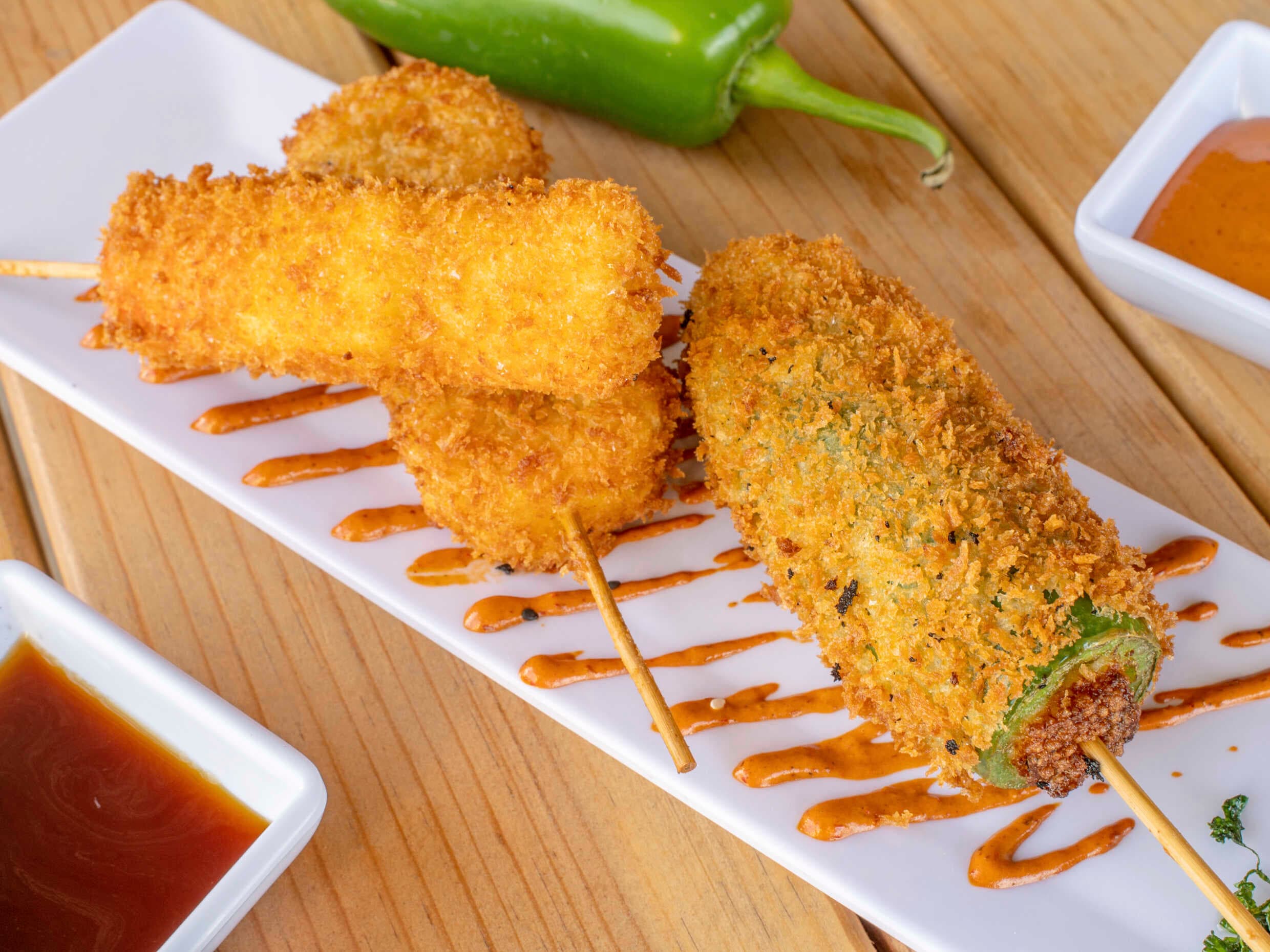 Kushiagues Plátano macho con Manchego