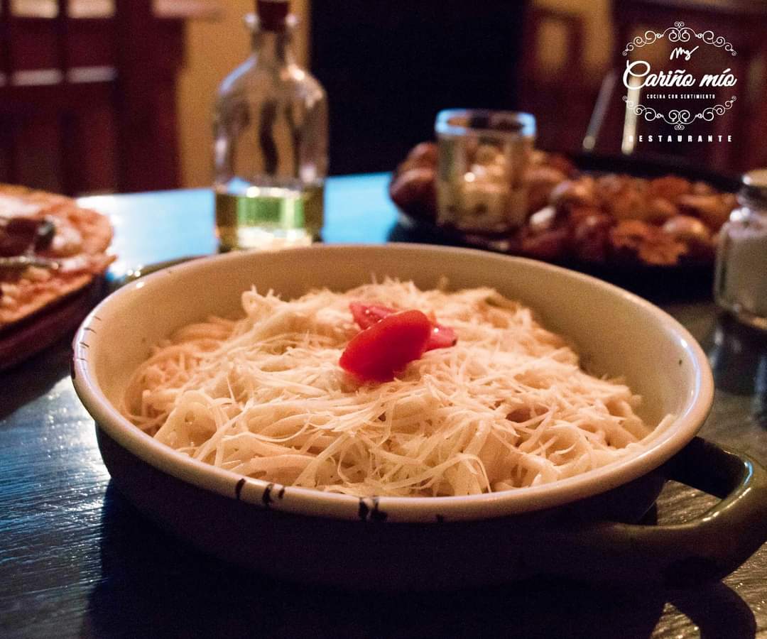 Pasta Alfredo + Postre