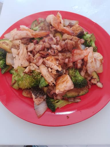 Teppanyaki de Mariscos
