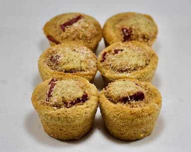 Muffins integrales con ate (6 piezas).
