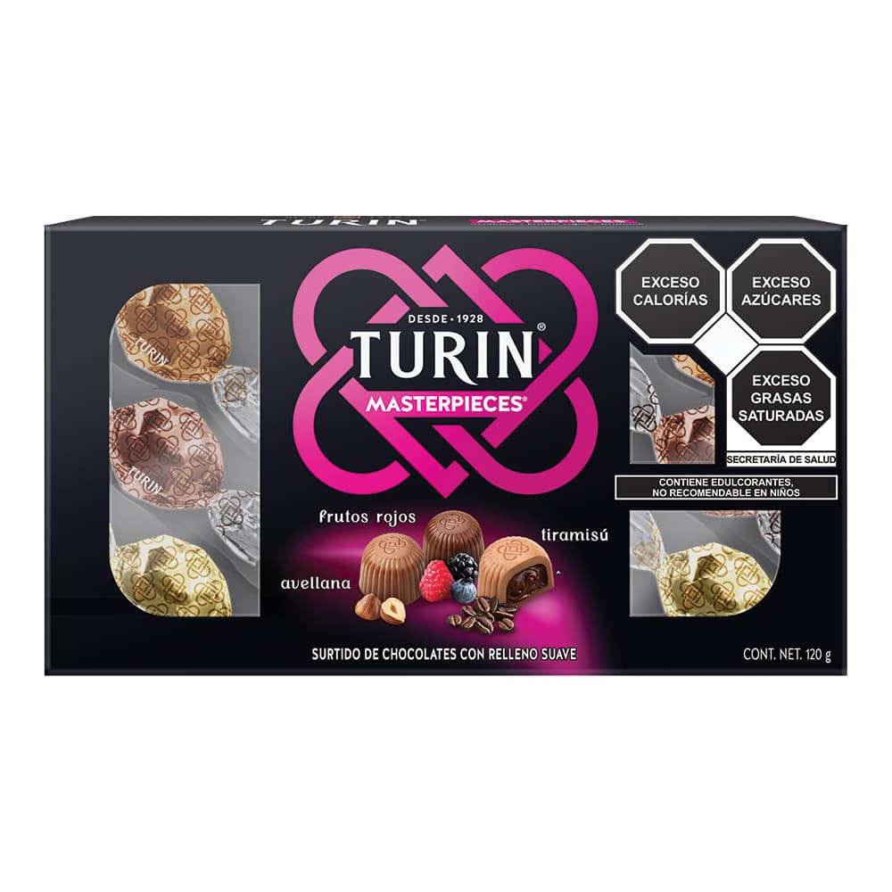 Turin Masterpieces Chocolates Estuche 120 G