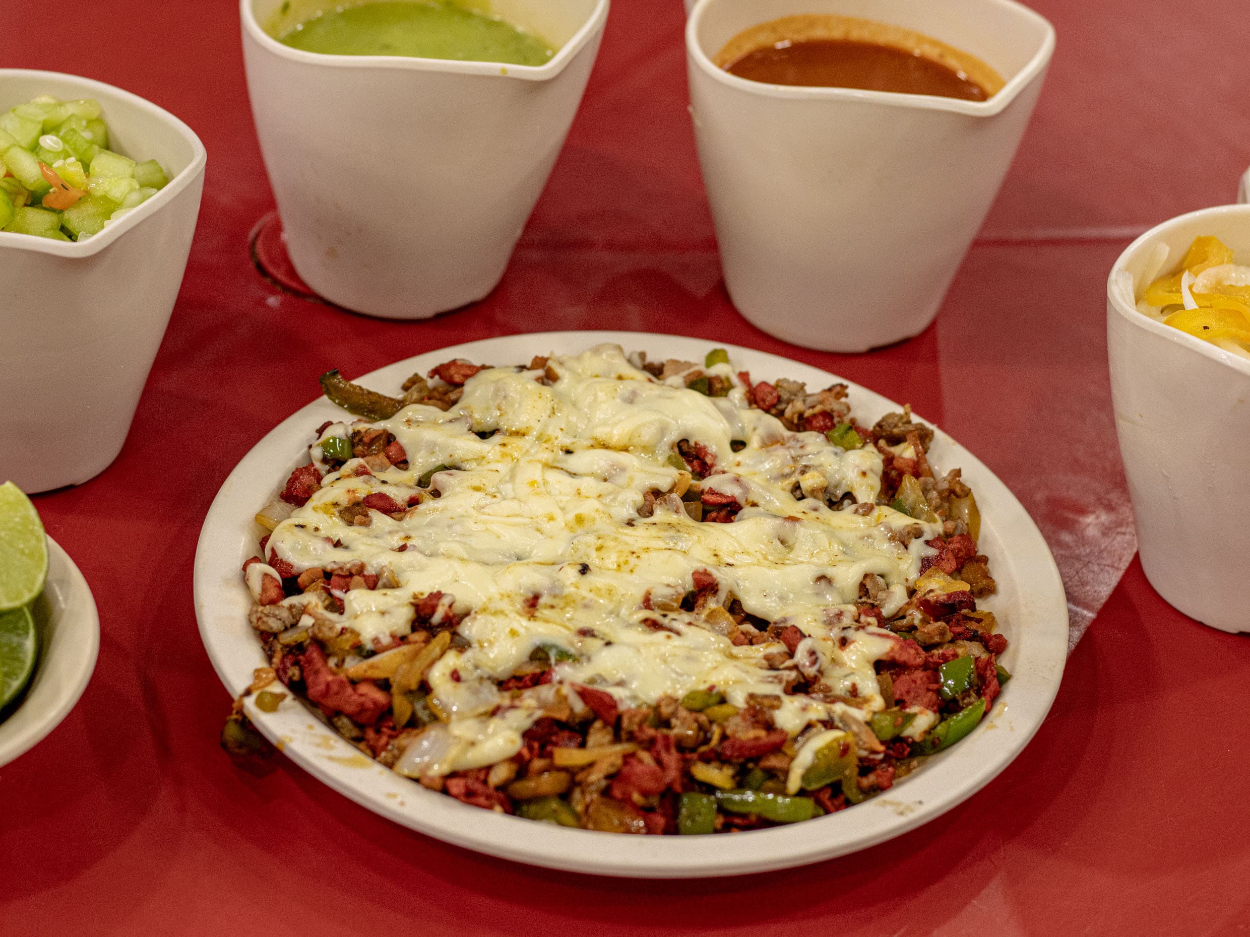 Alambre con Bistec.