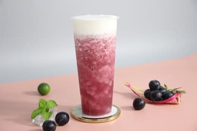 Arándanos con Crema Chantilly Smoothies