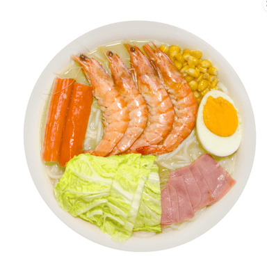 Fideo de Arroz con Camarón + Refresco de 400 Ml