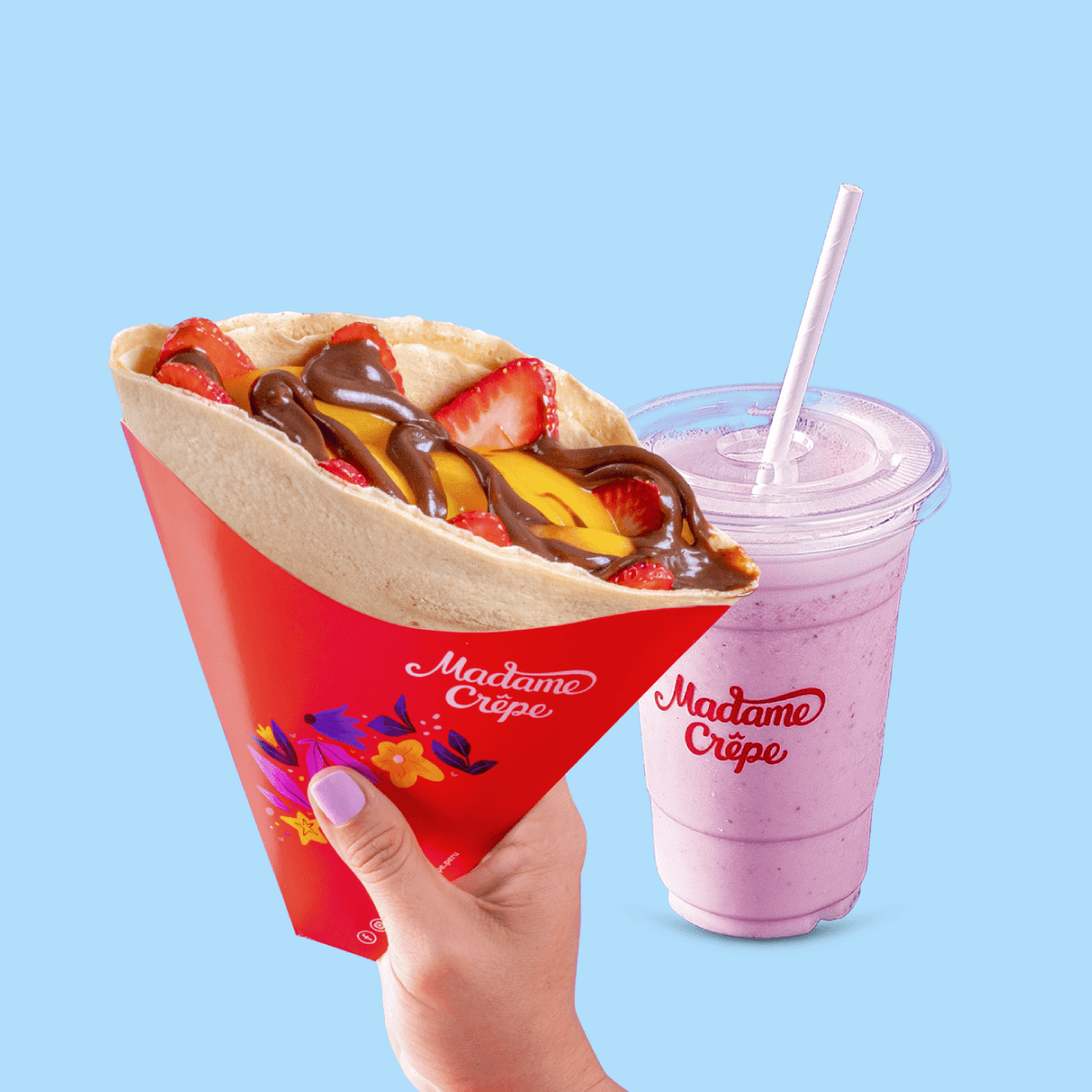 Crepe Clásico más Shake de 12 oz
