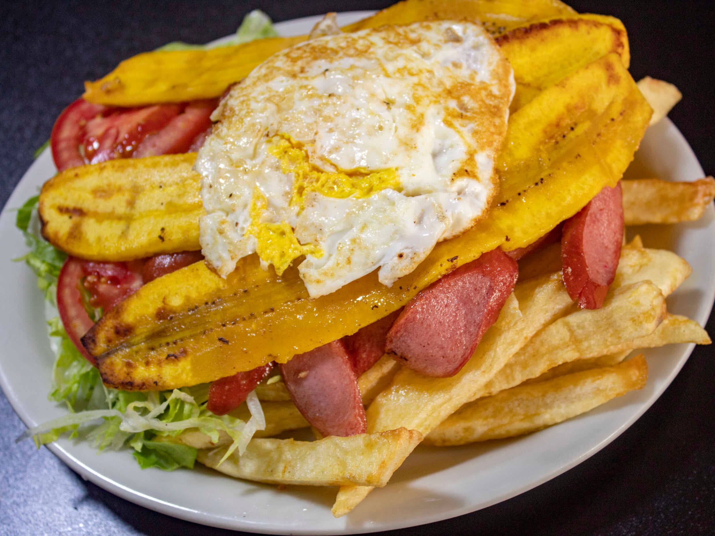 Salchipapa Cubana