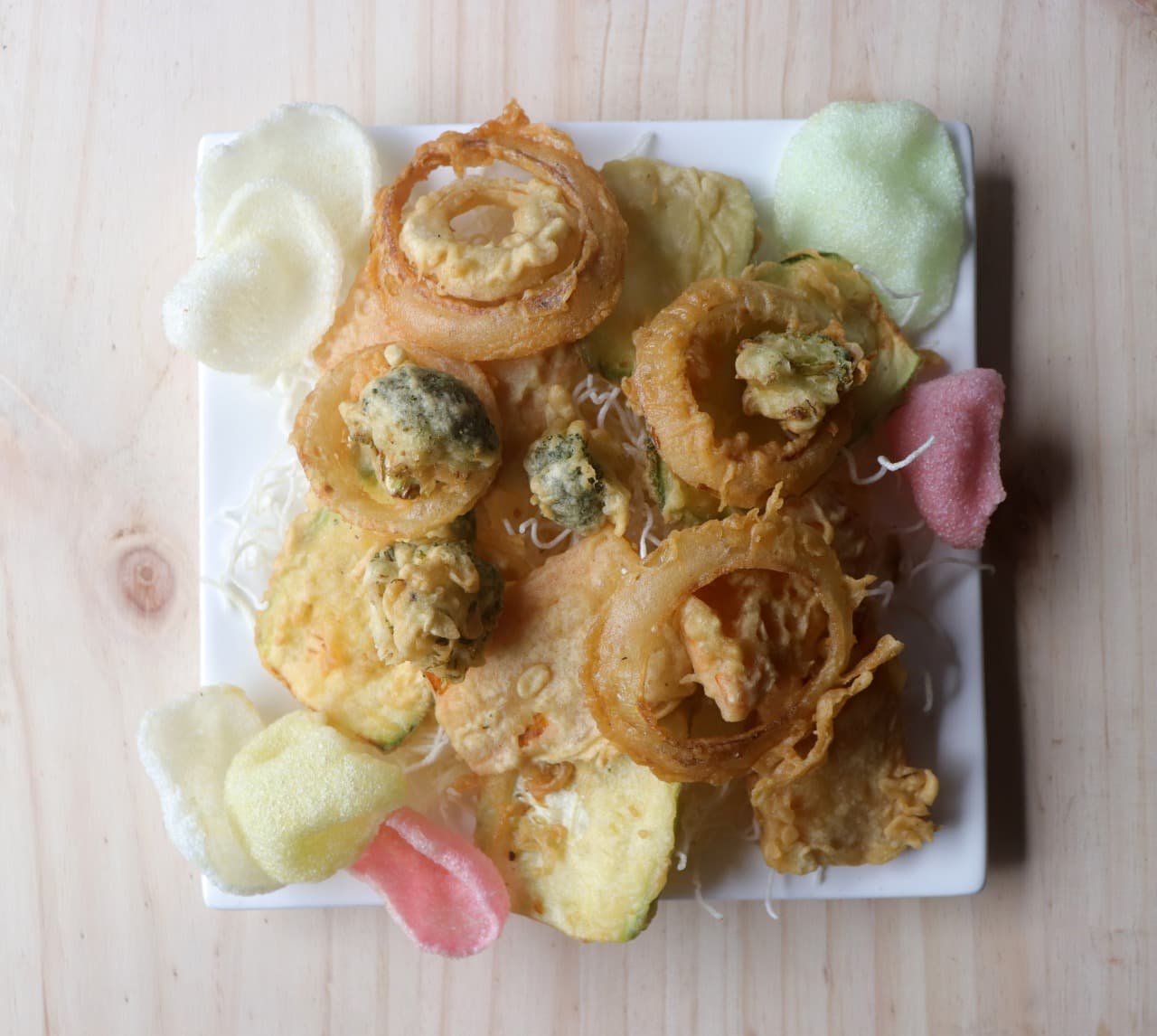 Vegetales Tempura con Pescado