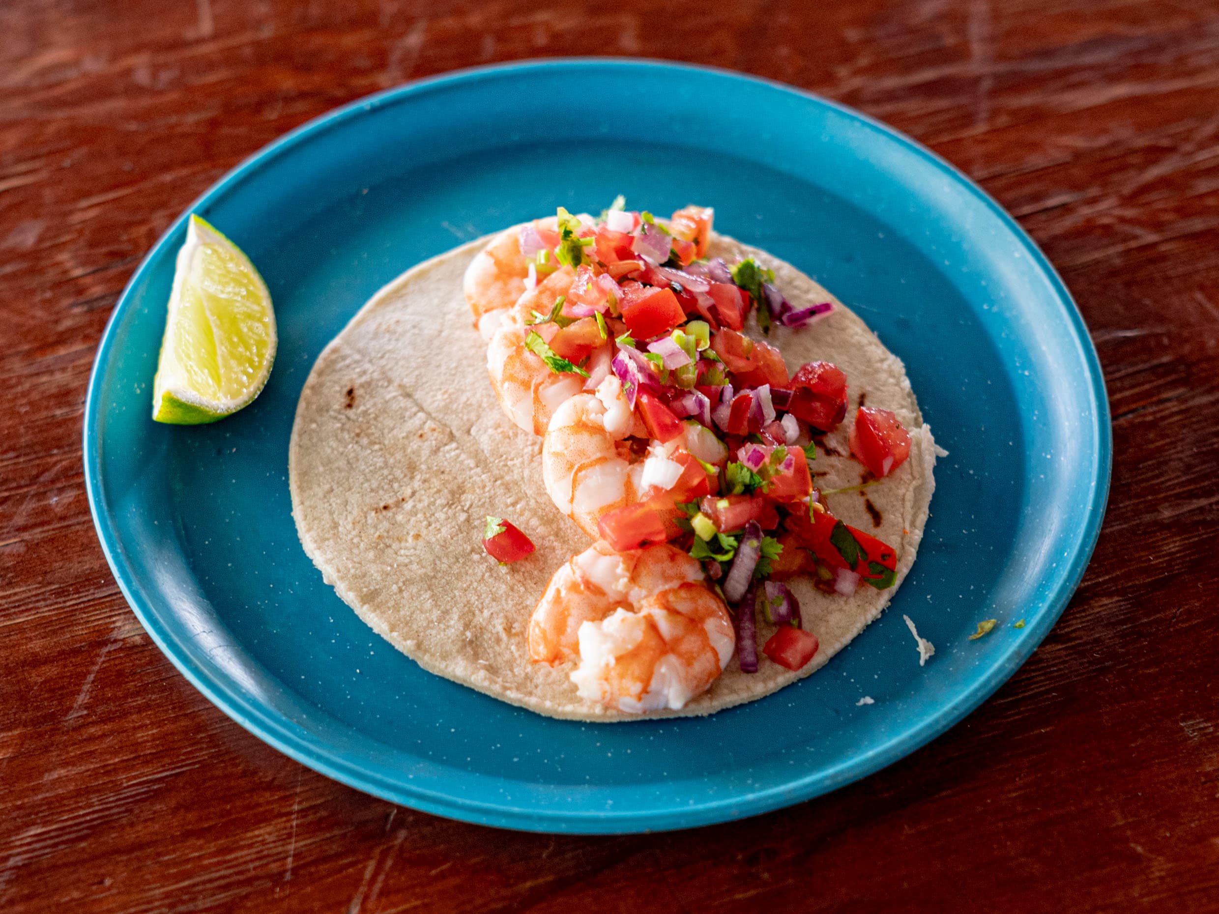 Taco Camarón Guajillo