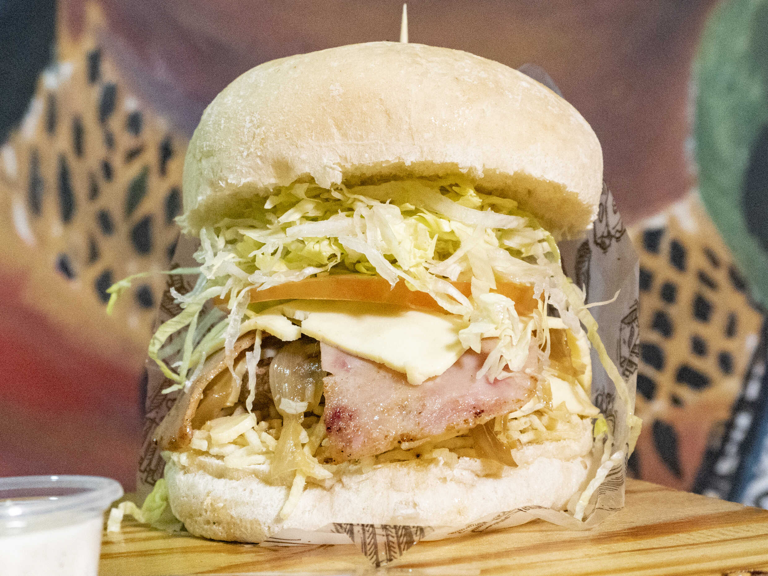 Hamburguesa Express + papas Doble porción