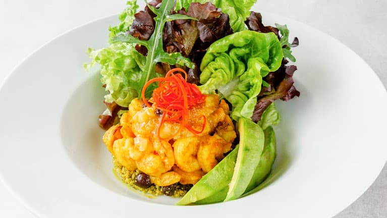Ensalada Marroquí con Camarón