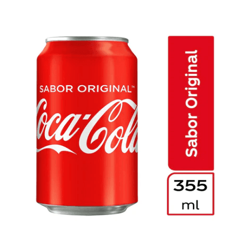 Refresco de lata Coca cola