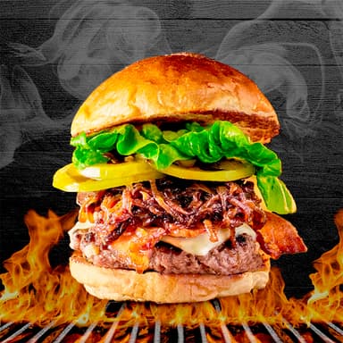 Hamburguesa La Clásica.