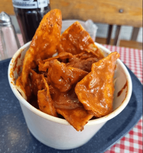 Chilaquiles en Salsa Roja