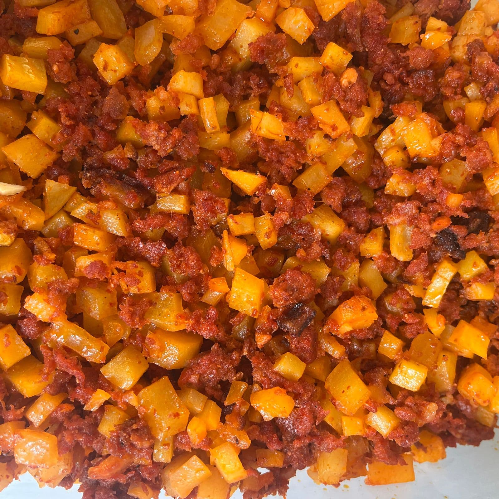 Papa con Chorizo