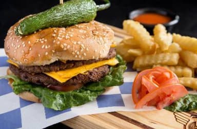 Hamburguesas con papas 50% Off