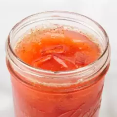 Fresa con hierbabuena