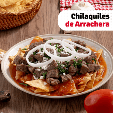 CHILAQUILES CON ARRACHERA