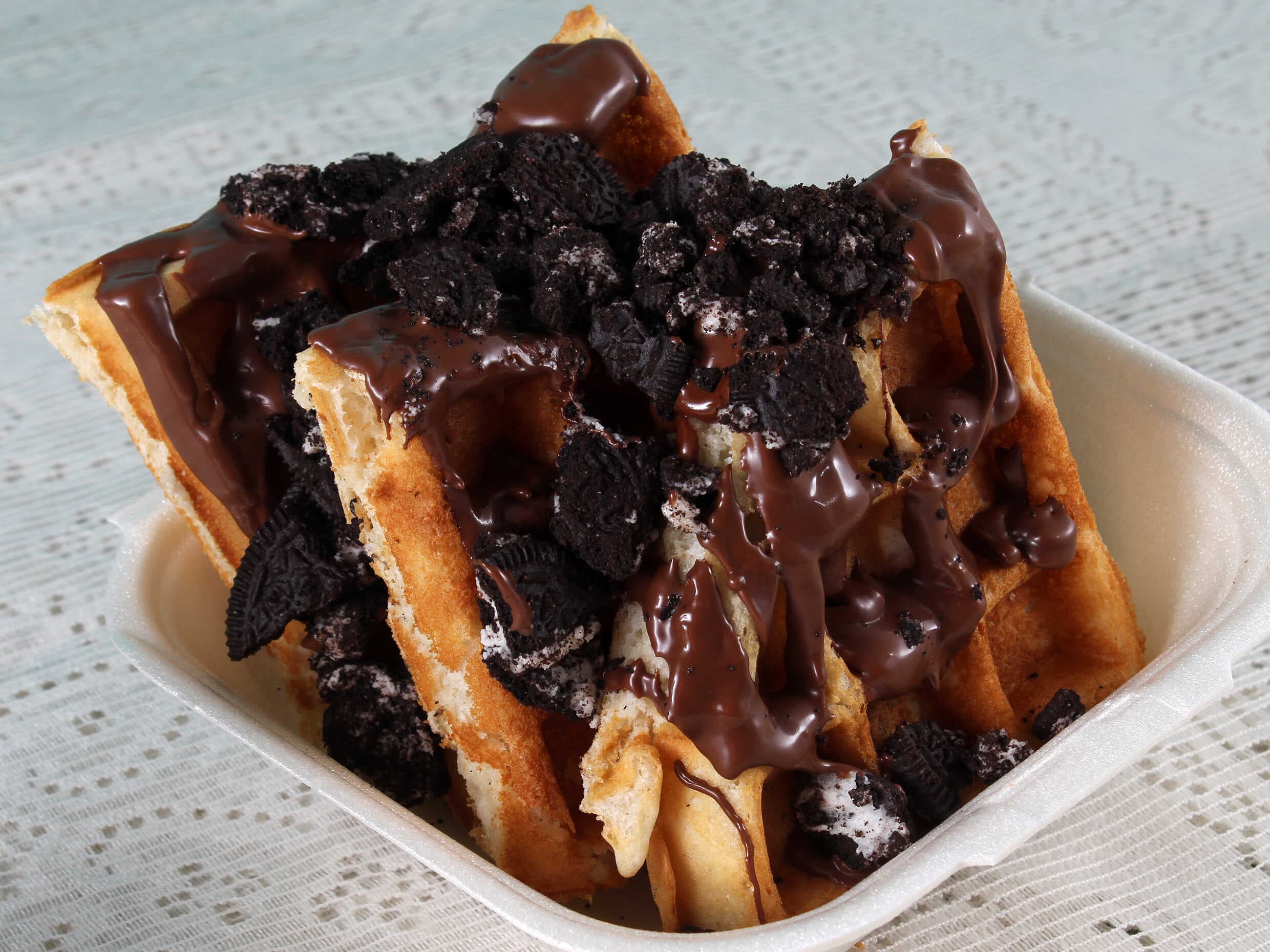 Waffle de Galleta Oreo