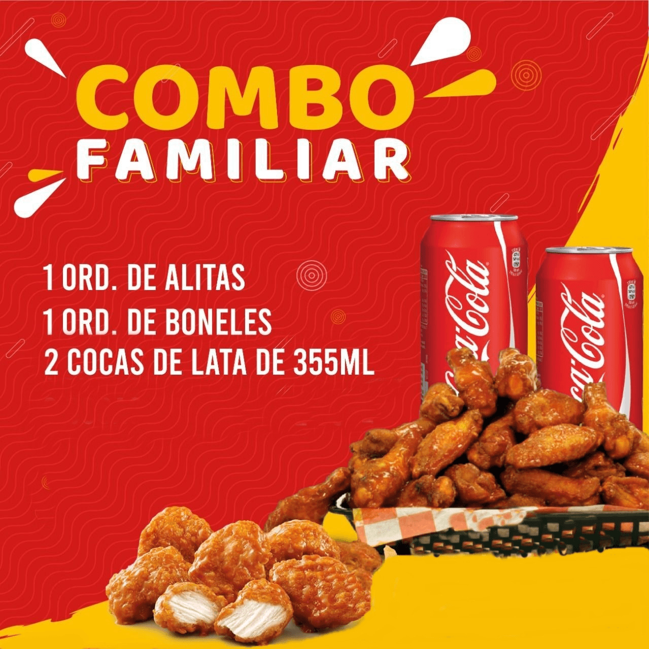 Combo Comparte el Momento Alitas