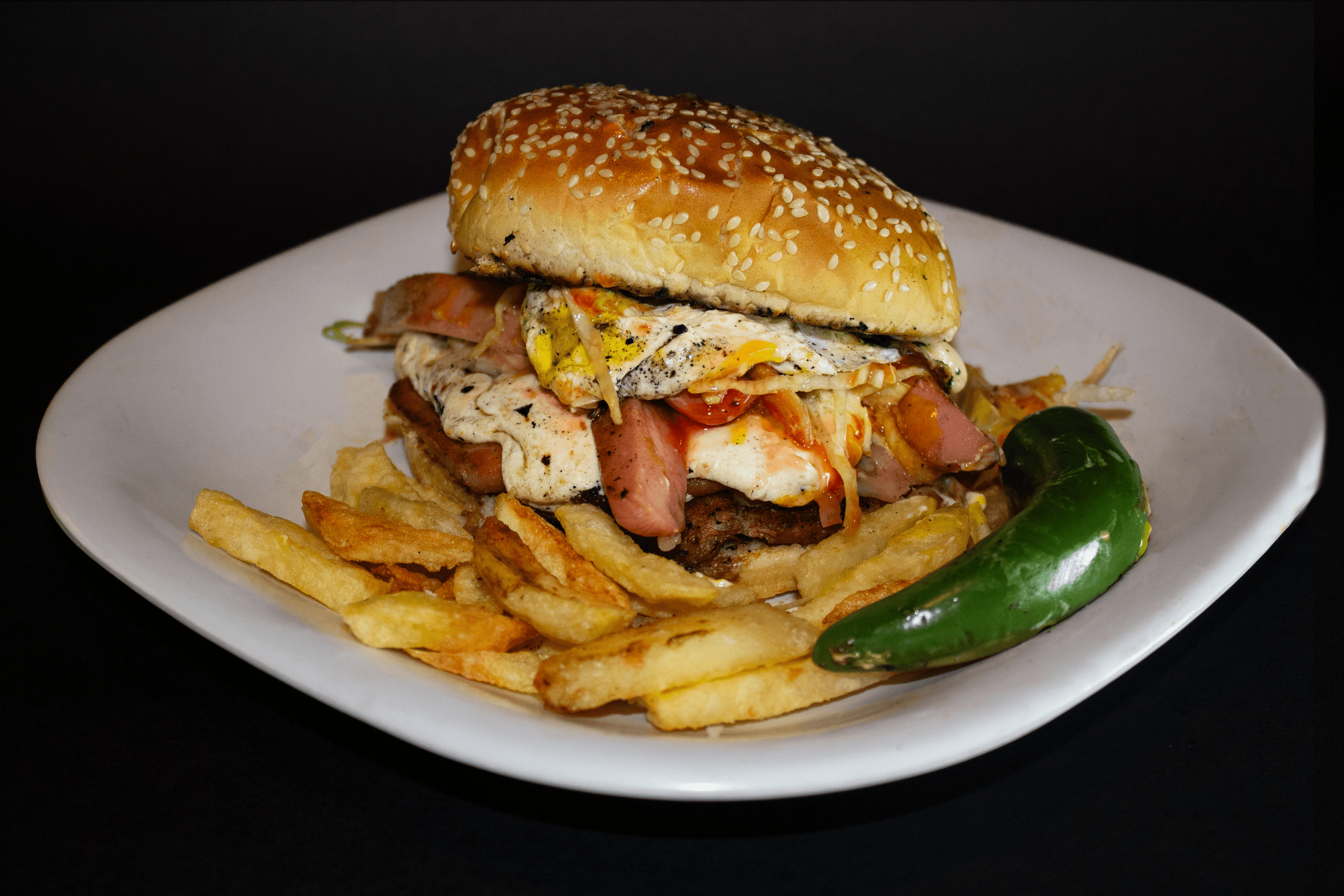 Hamburguesa 3 Quesos