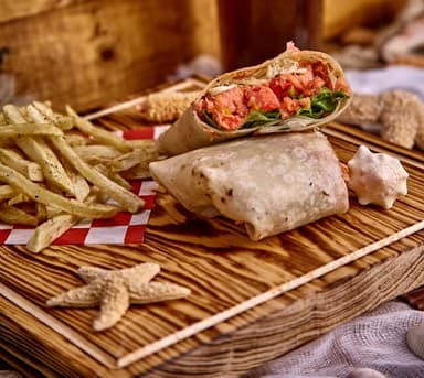 Burrito de Marlin con Papas