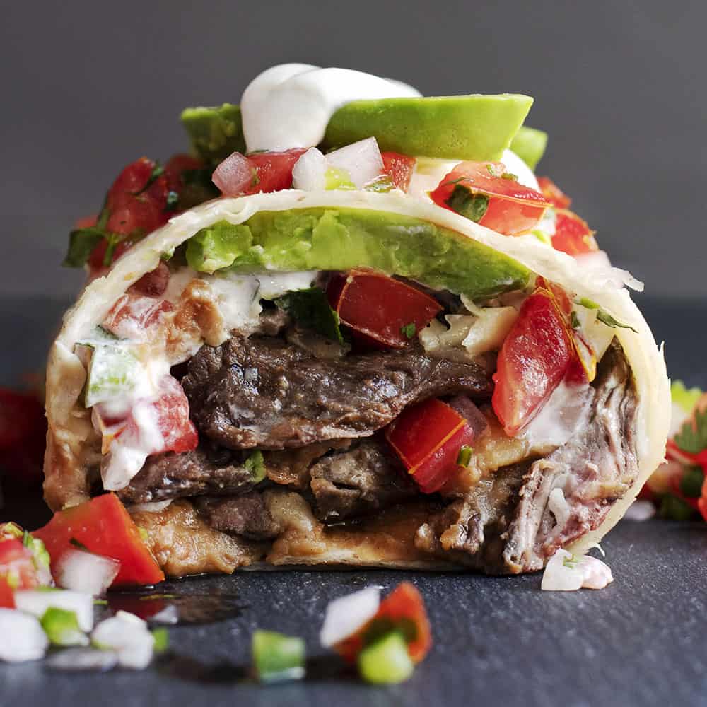 Burrito de Carne Asada + Burrito de Machaca