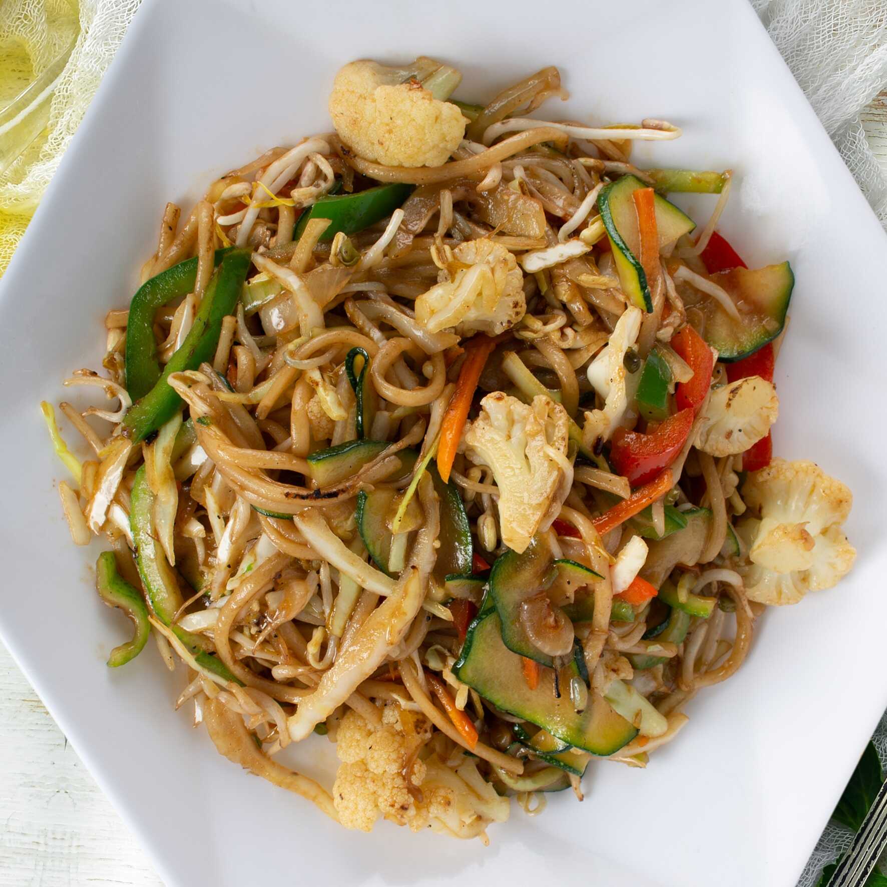 Chow Mein Vegetariano para Dos