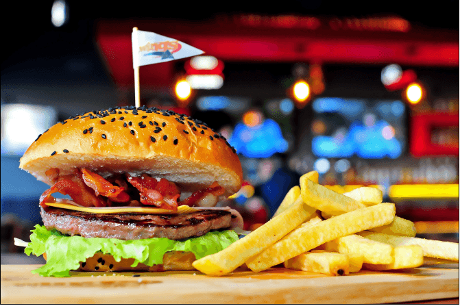 Hamburguesa de Arrachera