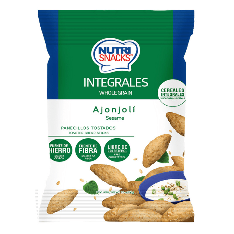 Pancitos Nutri Snacks Ajonjolí Bolsa 100 g