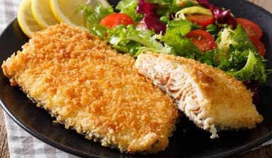 Ensalada Mixta con Pescado Empanizado