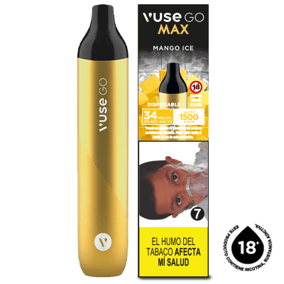 Vape Desechable Vuse Go Max Mango 34Mg 1500Puff