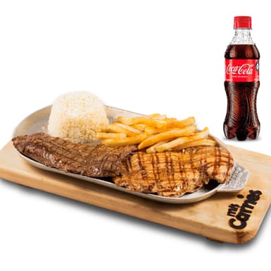 Mixto Carne y Pollo + Coca Cola