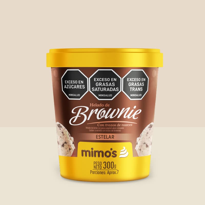 Medio Litro Helado Estelar Brownie