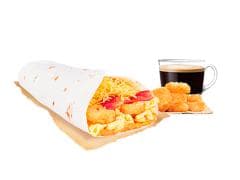 Combo. Burrito Huevo Queso y Tocino