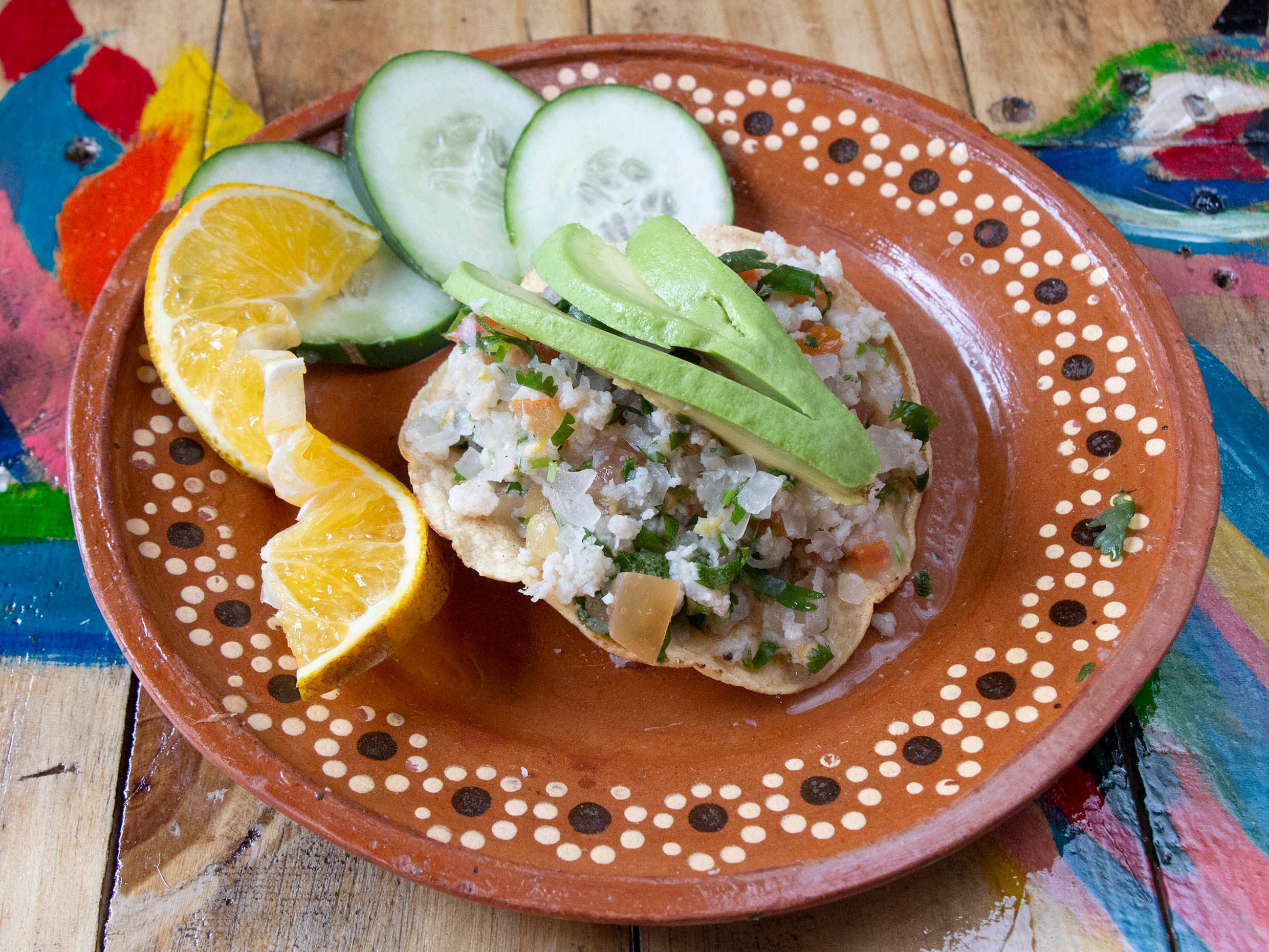 Tostada de Ceviche