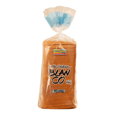 Pan Cuadrado Blanco AMPM 450 g