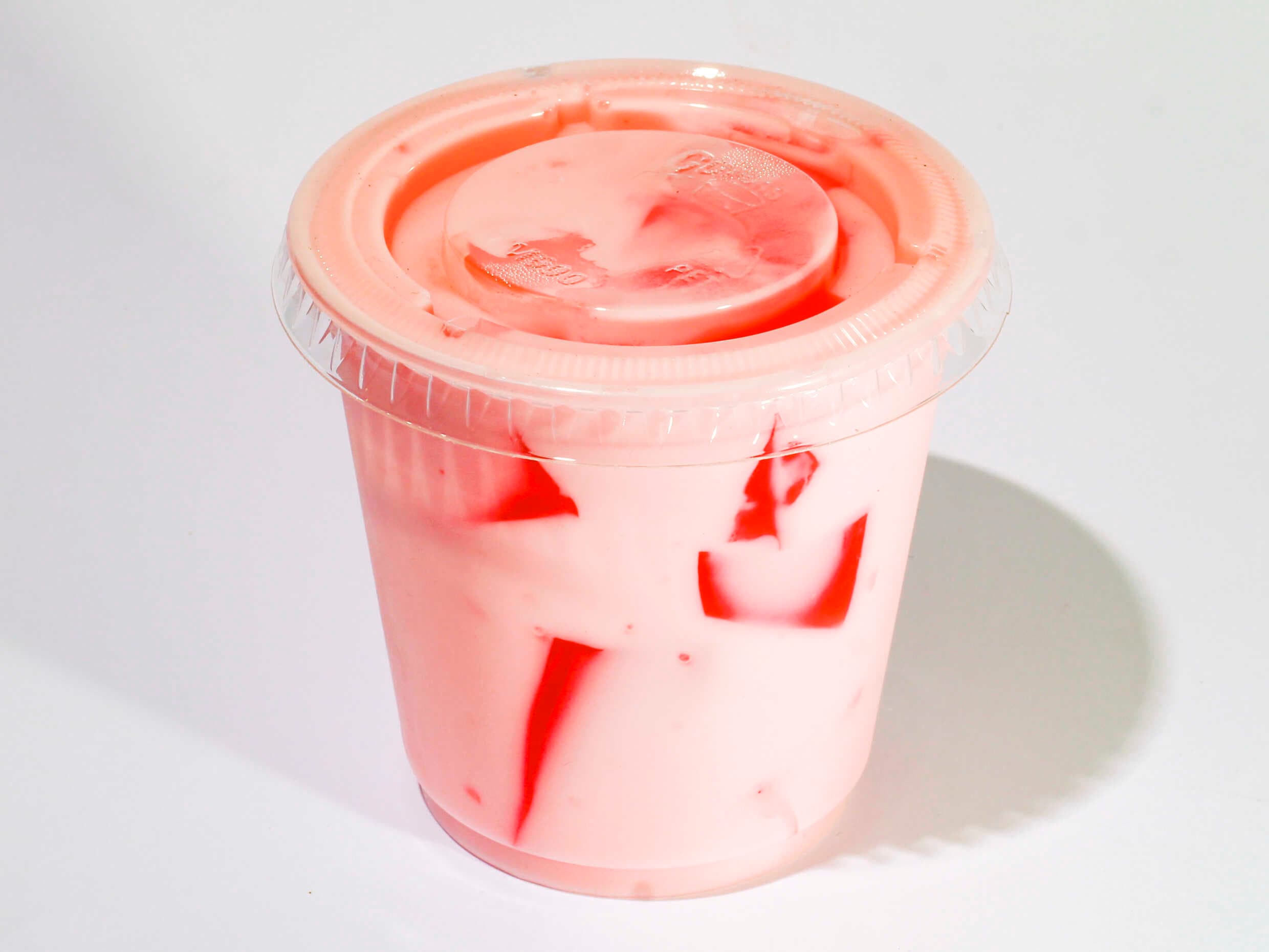 Gelatina con Yogurt de Fresa