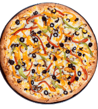 1 Pizza Mediana de Vegetariana