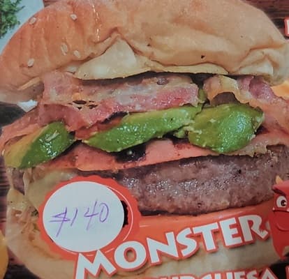 Hamburguesa Monster