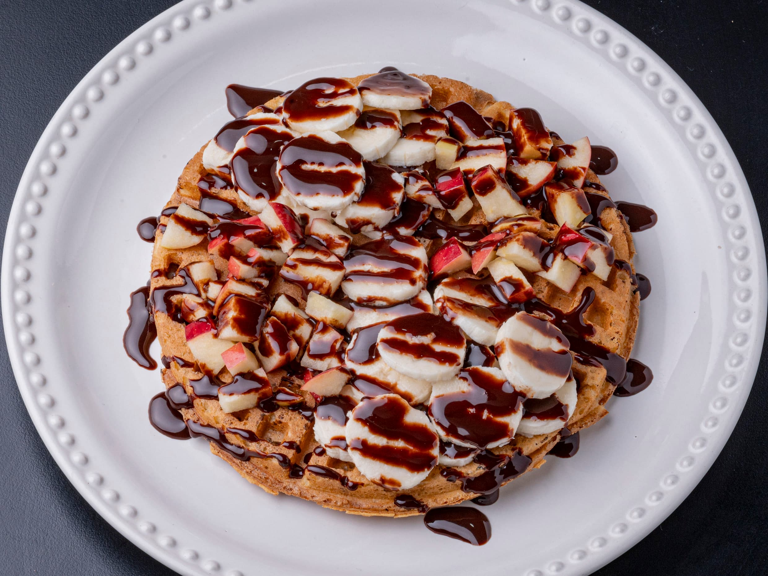 1 waffle + 1 Relleno + 2 frutas