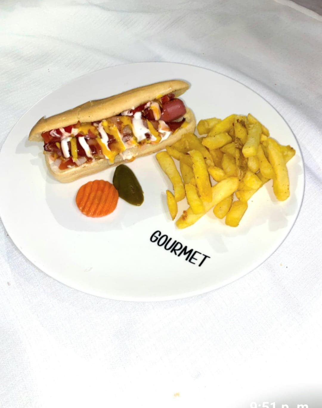 Hot Dog con Papas