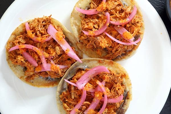 4  tacos de cochinita pibil