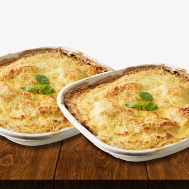 2 Lasagnas Horneadas 1 kg