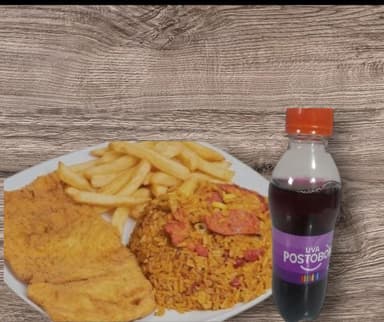 Chuleta de cerdo +Francesa+Gaseosa 250mll
